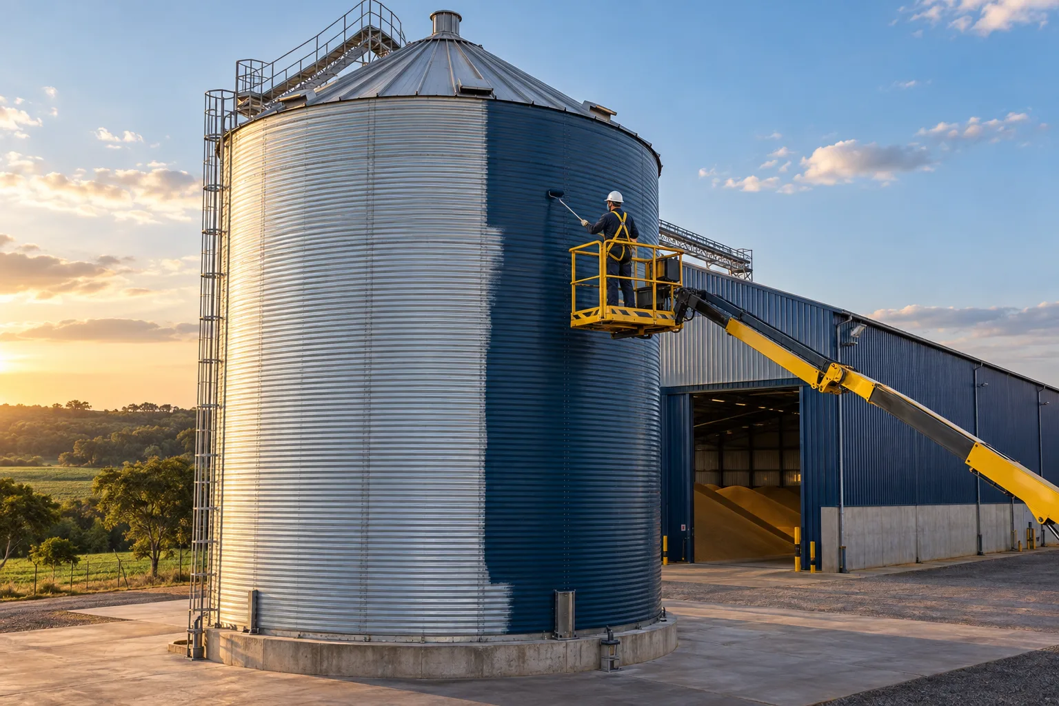 Imagem ilustrativa de pintura de silos